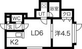 フルール旭の間取り画像