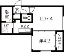 Flandre平岸の間取り画像