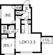 ラトリューゼの間取り画像