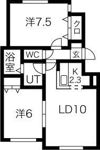 サンピラー菊水の間取り画像