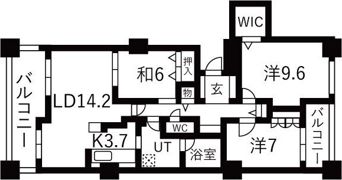 アパタワーズ札幌大通公園の間取り画像