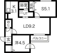 フォースアベニュー美園の間取り画像