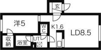 ポーザ琴似の間取り画像