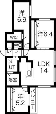 グランカルム円山公園の間取り画像