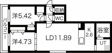 シティレジデンス南9条の間取り画像