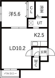 CREA NORTH15Bの間取り画像