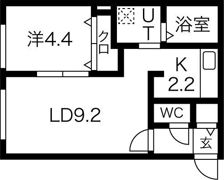 Prescelto新札幌（プレシェルト新札幌）の間取り画像