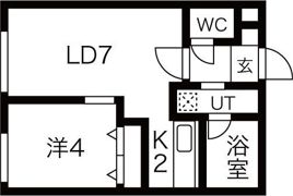 フィオーレ南円山の間取り画像