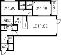 シャトーライフN27の間取り画像
