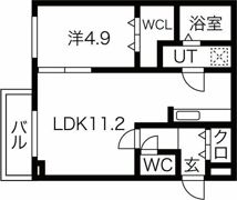 NS ASABU（旧サムティ麻生）の間取り画像