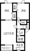 カーサ西町の間取り画像