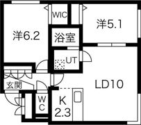 ラ・ヴィクトワール新札幌の間取り画像