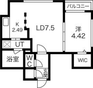 ミュゲS7の間取り画像