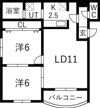 ステップ宮の沢の間取り画像