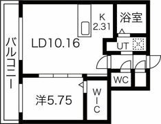 エフェクト南11条 B棟の間取り画像