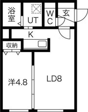 ハビテ南郷の間取り画像