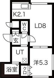 グランドサクセス平岸の間取り画像