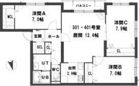 グランメール幌西の間取り画像