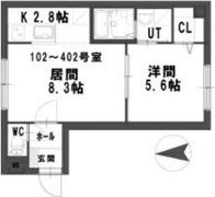 グランメール平岸4・5の間取り画像
