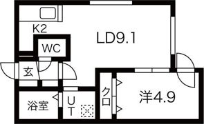 ALPHA南円山の間取り画像