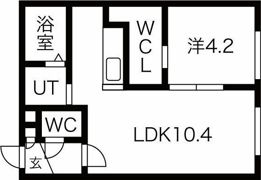 bonheur栄通の間取り画像