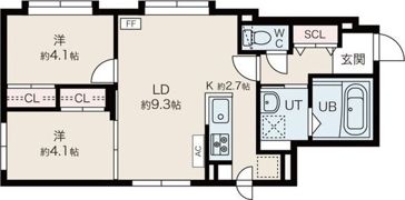 MonoFuroma（モノ・フロマ）ひばりが丘の間取り画像