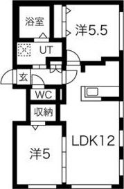 ミカーサN26の間取り画像