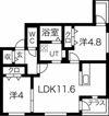 ステラ幌西の間取り画像