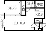 フェリース豊平の間取り画像