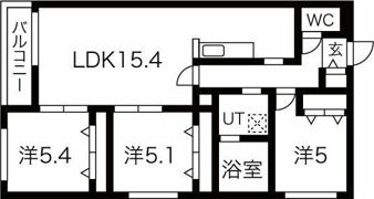 Ta-Ri-Ru福住の間取り画像
