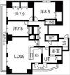 ベルリード福住の間取り画像