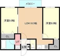 ヴィラ豊平公園・幸の間取り画像