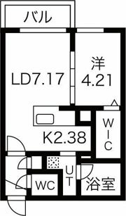 エフェクト南11条 A棟の間取り画像