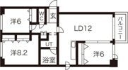 トレス マデラの間取り画像