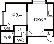 フラットJ発寒南の間取り画像