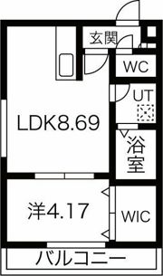 パークサイト東札幌の間取り画像