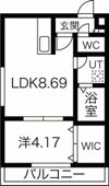 パークサイト東札幌の間取り画像