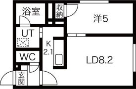 ブリス新さっぽろの間取り画像
