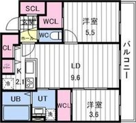 AORIO北大前の間取り画像