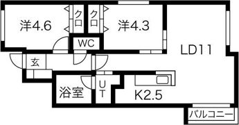 リアンジュ・宮の森の間取り画像