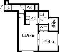 エスポワール福住の間取り画像