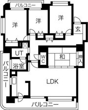 ダイアパレス北大の間取り画像