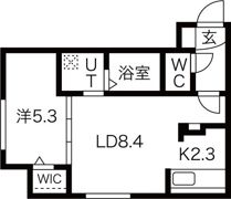 BREEZE南11条の間取り画像