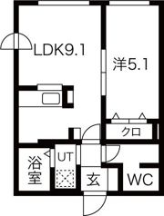 サン・ローズ琴似の間取り画像