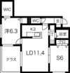 リバーサイド札幌西の間取り画像