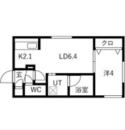 Lichtrare琴似（リヒトラーレ） 仮）琴似3-4MSの間取り画像