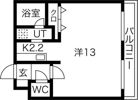 ノヴァ円山公園の間取り画像