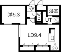 BLANC CASSE南9条の間取り画像