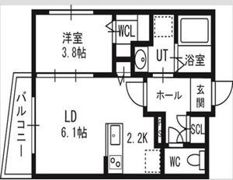 アルファスクエア北12西3の間取り画像