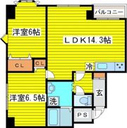 フローラN14の間取り画像